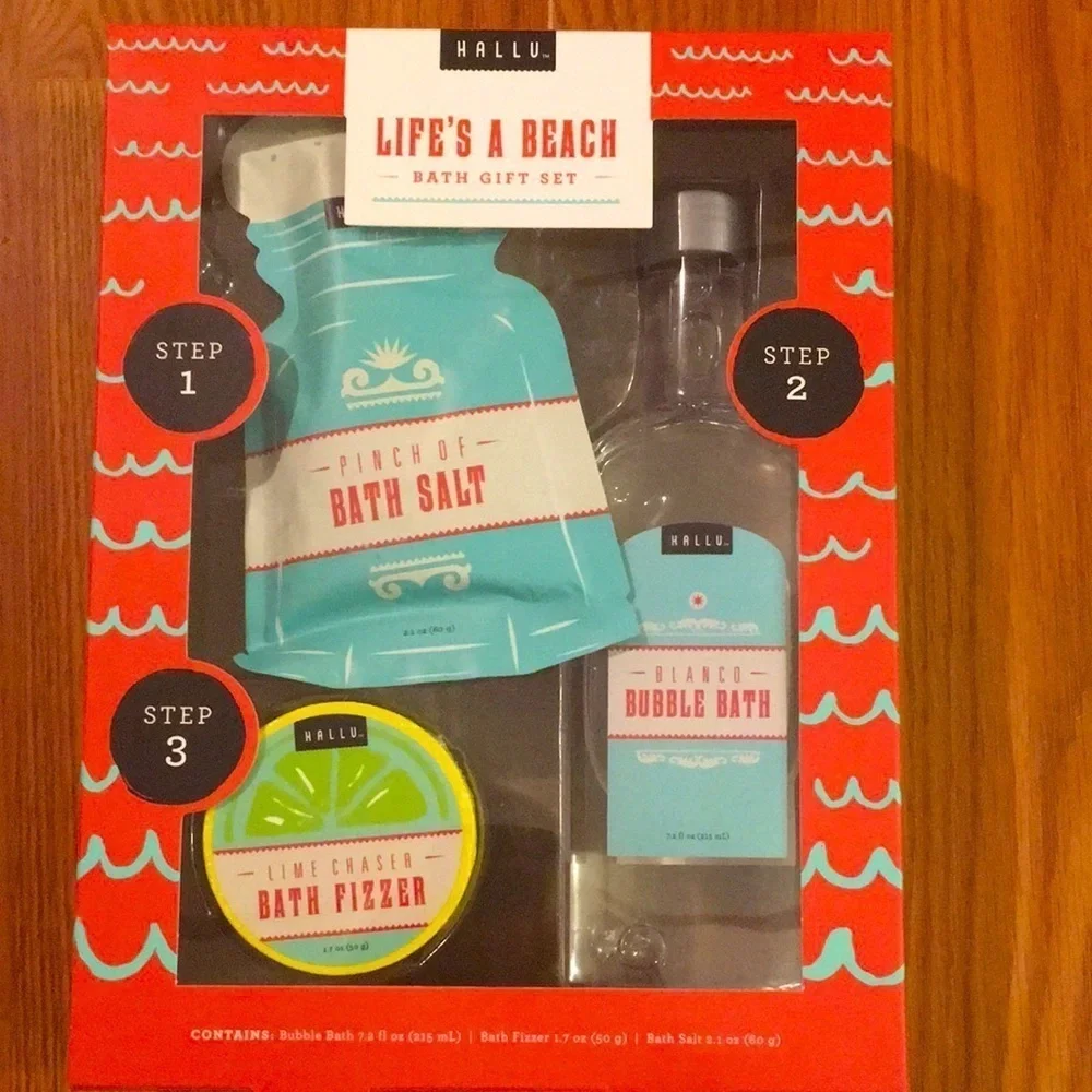 Hallu Life’s a Beach Bath Gift Set (E)